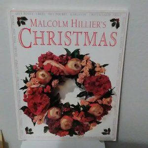 Malcolm Hillier Christmas Book of Garland Candy Trees Wreaths -1992 Hardcover